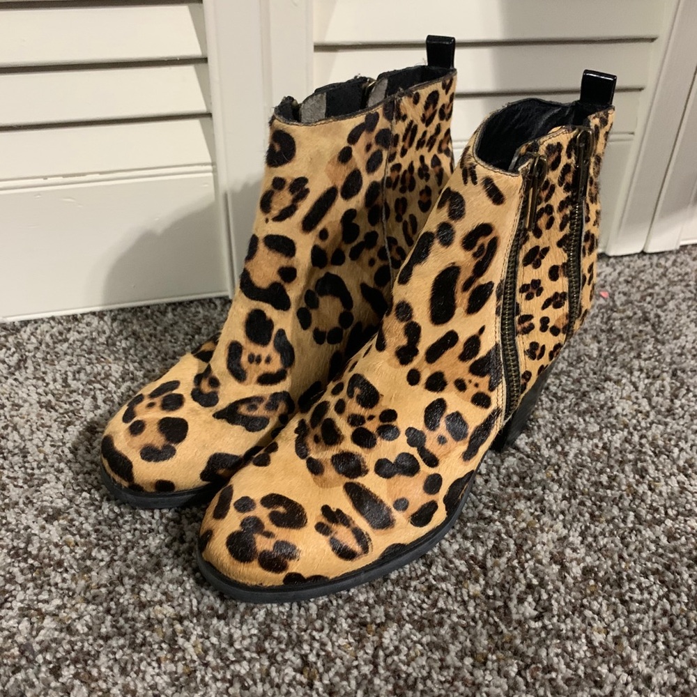Cheetah Print Booties
